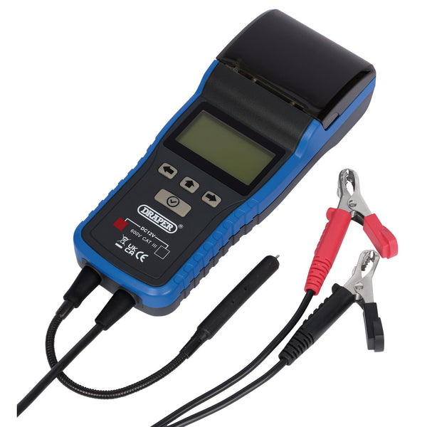 Draper 23707 12V Digital Brake Fluid Tester with Printer