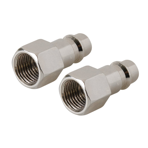 Silverline 238283 Euro Air Line Bayonet Female Thread Coupler 2pk