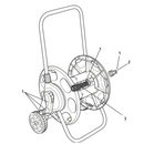 Hozelock 2434 60m Assembled Hose Cart With 30m Hose and Fittings