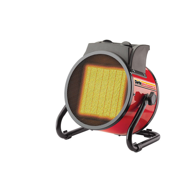 Clarke 6925591 DEVIL 2000PTC-B 2kW Ceramic Fan Heater (230V)