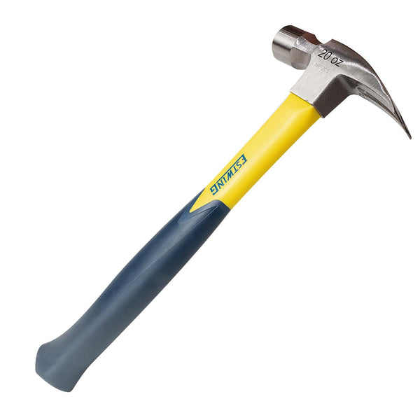 Draper 24083 Estwing EMRF20S Sure Strike Straight Claw Hammer with Fibreglass Handle, 20oz/567g