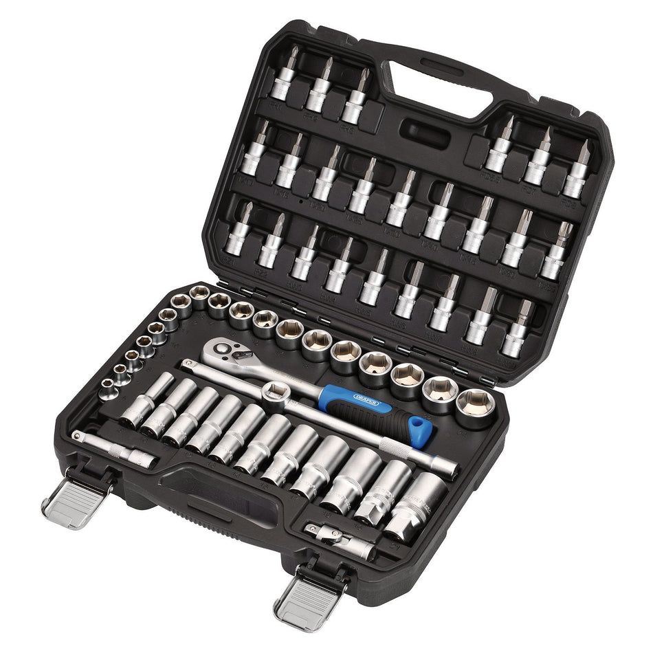 Draper 24228 HI-TORQ¨ Metric Socket and Bit Set, 3/8" Sq. Dr. (58 Piece)