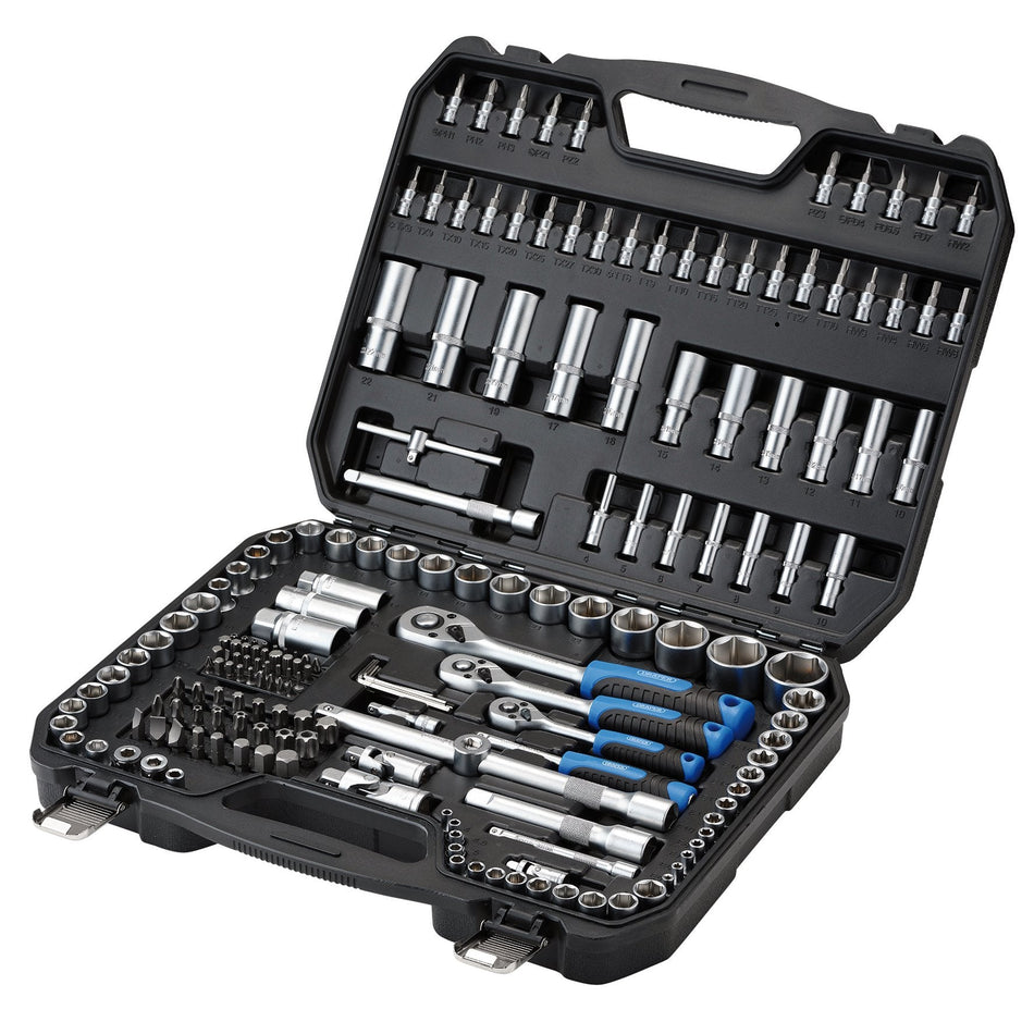 Draper 24231 HI-TORQ¨ Metric Socket and Bit Set, 1/4", 3/8" and 1/2" Sq. Dr. (188 Piece)