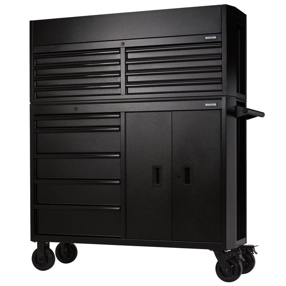 BUNKER® 24249 Combined Roller Cabinet and Tool Chest, 13 Drawer, 52"