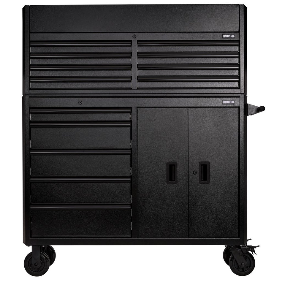 BUNKER® 24249 Combined Roller Cabinet and Tool Chest, 13 Drawer, 52"