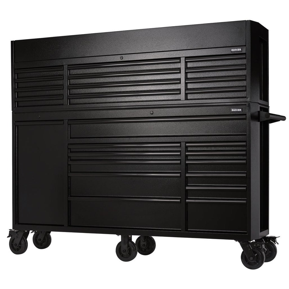 BUNKER® 24253 Combined Roller Cabinet and Tool Chest, 25 Drawer, 72"