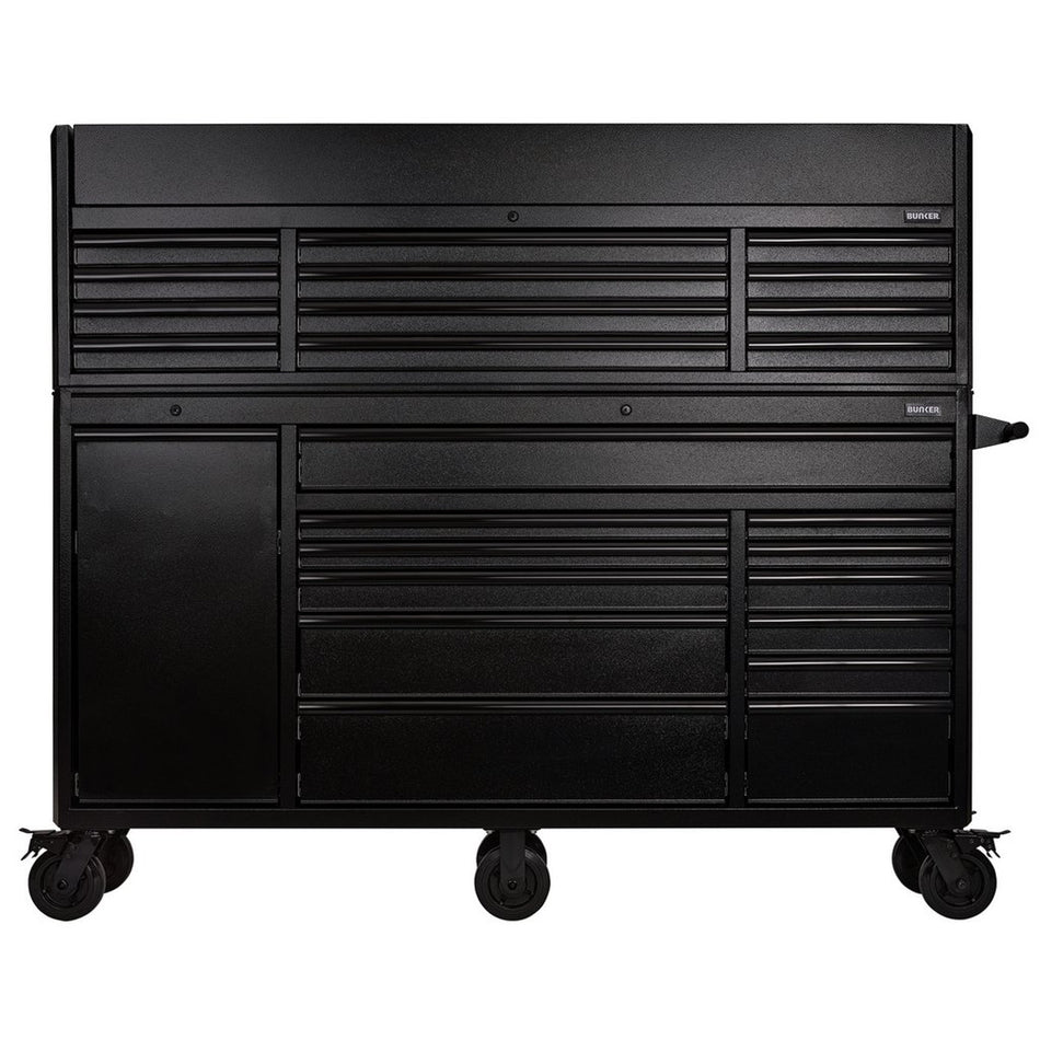 BUNKER® 24253 Combined Roller Cabinet and Tool Chest, 25 Drawer, 72"