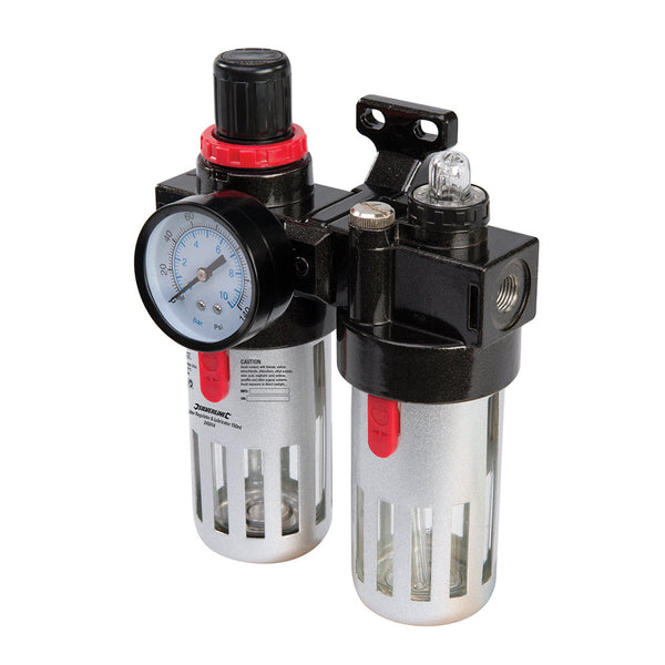 Silverline 245014 Air Filter Regulator & Lubricator