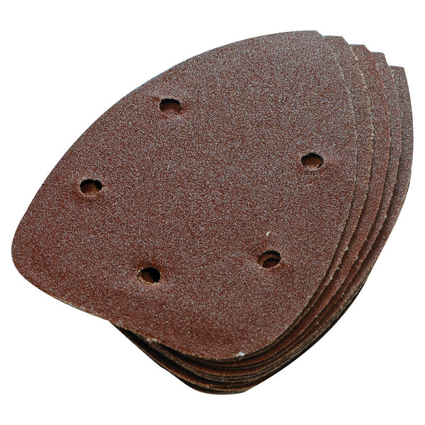 Silverline 245094 Hook & Loop Detail Sander Sheets 140mm 10pk