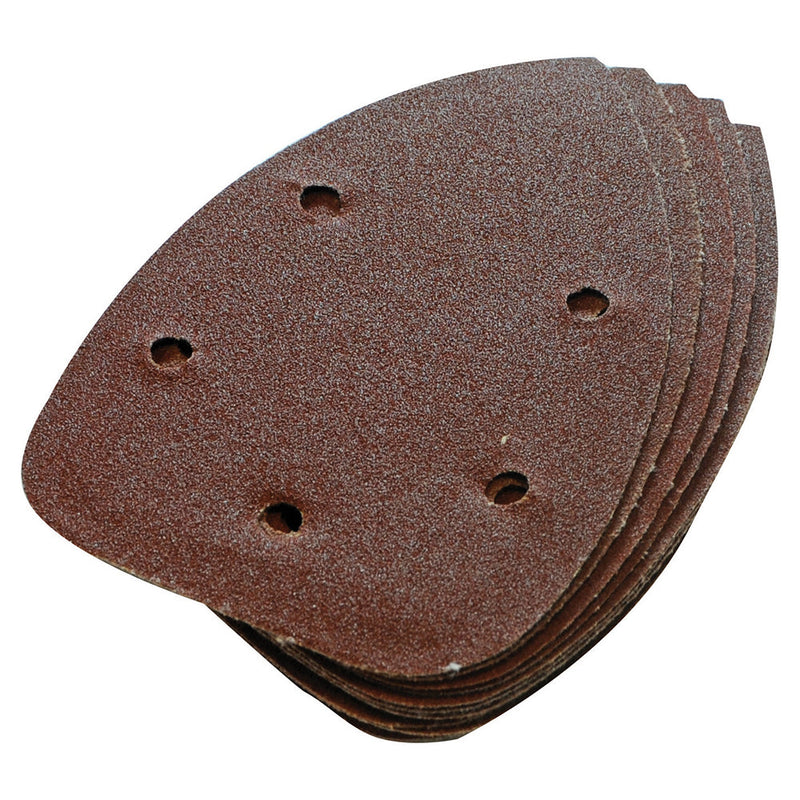 Silverline 245094 Hook & Loop Detail Sander Sheets 140mm 10pk