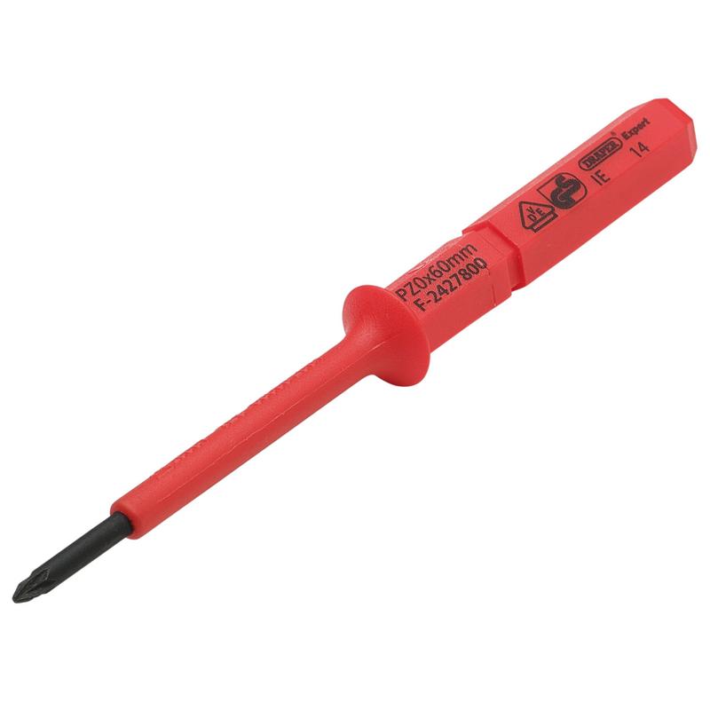 Draper 24744 XP1000®; VDE PZ Type Interchangeable Screwdriver Blade, No.0 x 60mm