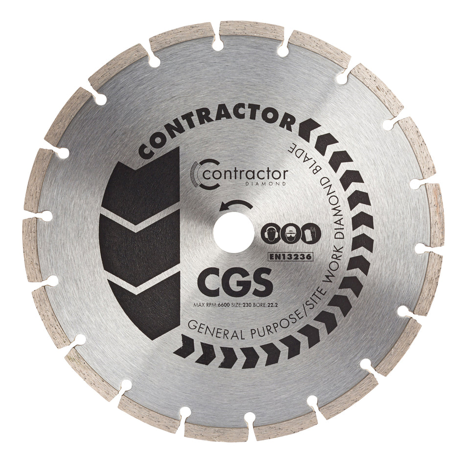 OX Tools OX-CGS-230/22 Contractor Diamond Blade - General Purpose - 230/22.23mm