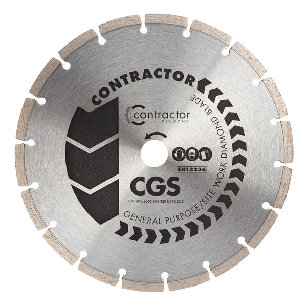 OX Tools OX-CGS-230/22 Contractor Diamond Blade - General Purpose - 230/22.23mm