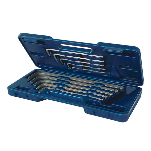 Silverline 250035 Extra-Long Hex Key Ball End Set 10pce