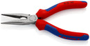 KNIPEX 25 02 160 Snipe Nose Side Cutting Pliers (Radio Pliers) with multi-component grips black atramentized 160 mm