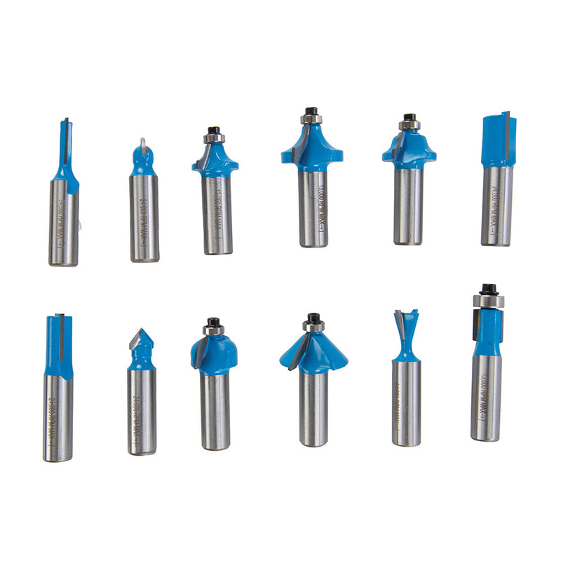 Silverline 251591 12mm TCT Router Bit Set 12pce