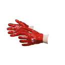 OX Tools OX-S245709 Red PVC Knit Wrist Gloves - Size 9 (L)
