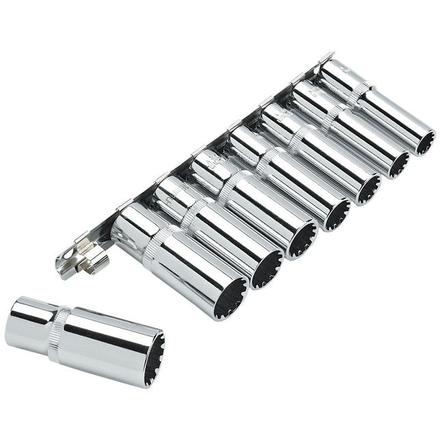 Clarke 1700791 PRO385 8 Piece 3/8" Deep Drive Multi-Fit Socket Set