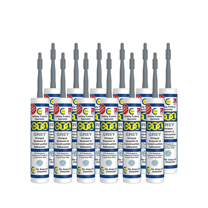 CT1 Grey Sealant & Adhesive Tribrid Multi-purpose Sealant, 290ml 1/2/3/6/12 Pack