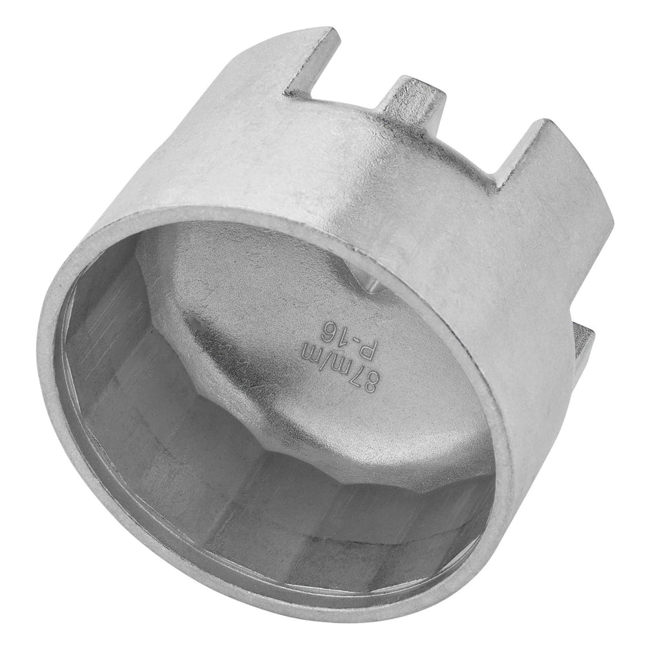 DRAPER 27135 Oil Filter Wrench, 1/2" Sq. Dr., 87mm/16 Flutes