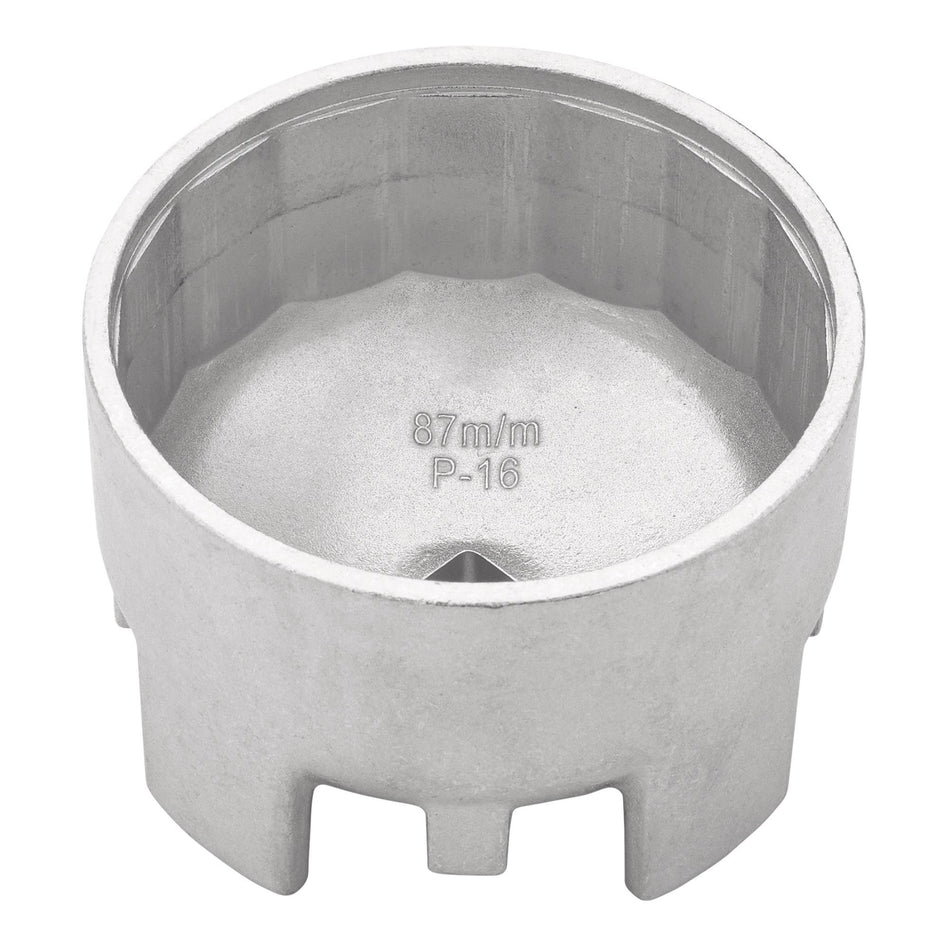 DRAPER 27135 Oil Filter Wrench, 1/2" Sq. Dr., 87mm/16 Flutes