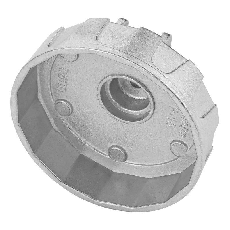 DRAPER 27137 Oil Filter Wrench, 3/8" Sq. Dr., 92mm/15 Flutes