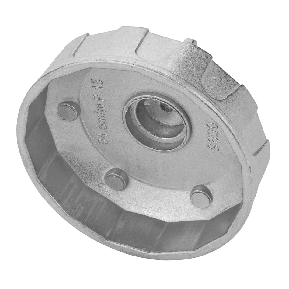 DRAPER 27138 Oil Filter Wrench, 3/8" Sq. Dr., 94.5mm/15 Flutes