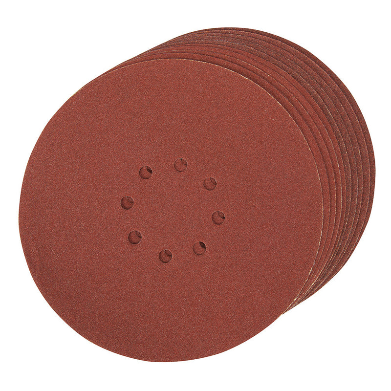 Silverline 272756 Hook & Loop Discs Punched 225mm 10pk