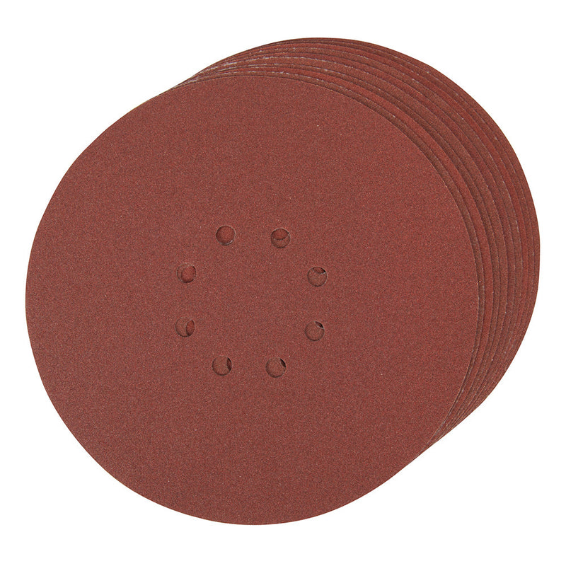 Silverline 273151 Hook & Loop Discs Punched 225mm 10pk