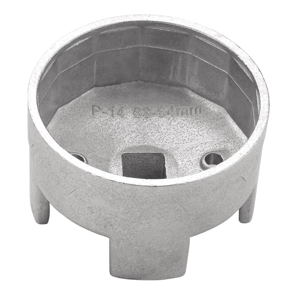 DRAPER 27455 Oil Filter Wrench, 1/2" Sq. Dr., 63-64mm/14 Flutes