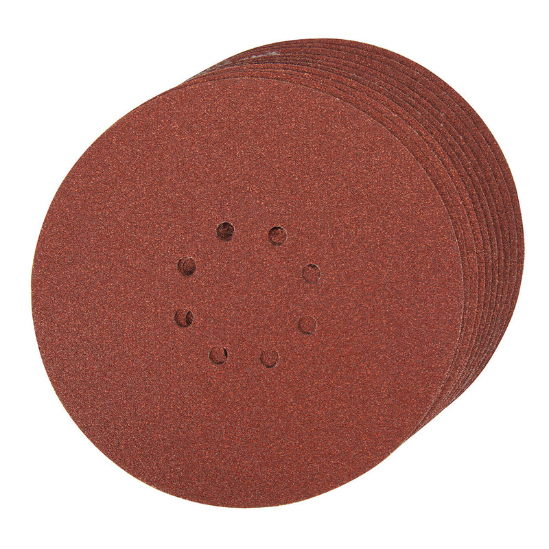 Silverline 274762 Hook & Loop Discs Punched 225mm 10pk