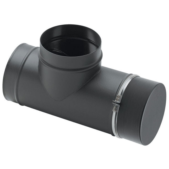 Clarke 6911156 90¡ Tee with Soot Box Flue Pipe 5"