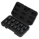 DRAPER 28193 Impact Pipe Plug Socket Set, 3/8" Sq. Dr. (11 Piece)