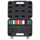 DRAPER 28198 Wheel Nut Socket Set, 1/2" Sq. Dr. (18 Piece)