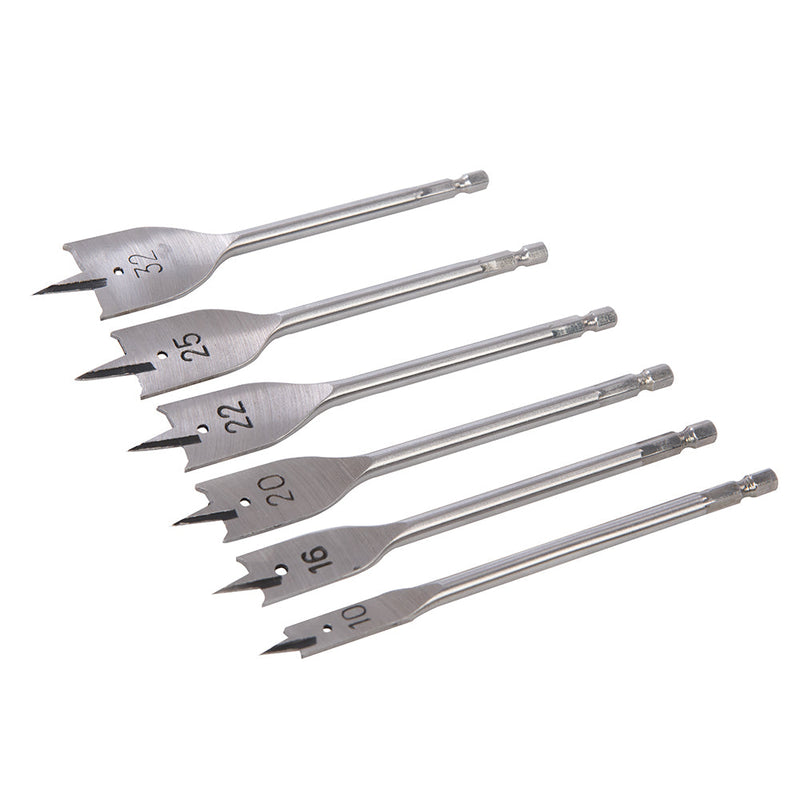 Silverline 282566 Flat Bit Set 6pce