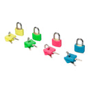 Silverline 282715 Hi-Vis Brass Padlocks Set 4pce