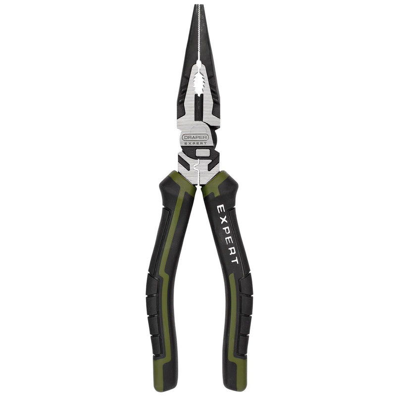 Draper Expert 28521  High Leverage Long Nose Pliers, 200mm