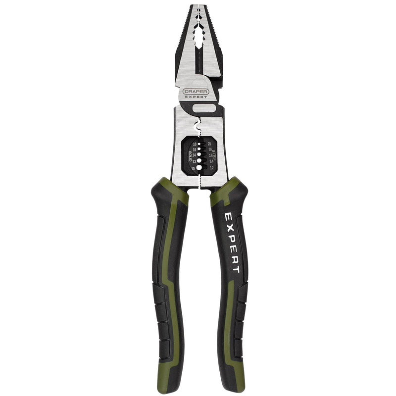 Draper Expert 28525  Combination Pliers with Wire Stripper, 200mm