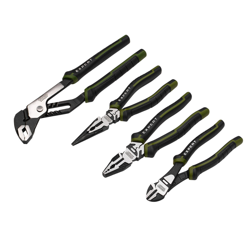 Draper Expert 28539  High Leverage Pliers Set with Water Pump Pliers (4 Piece)