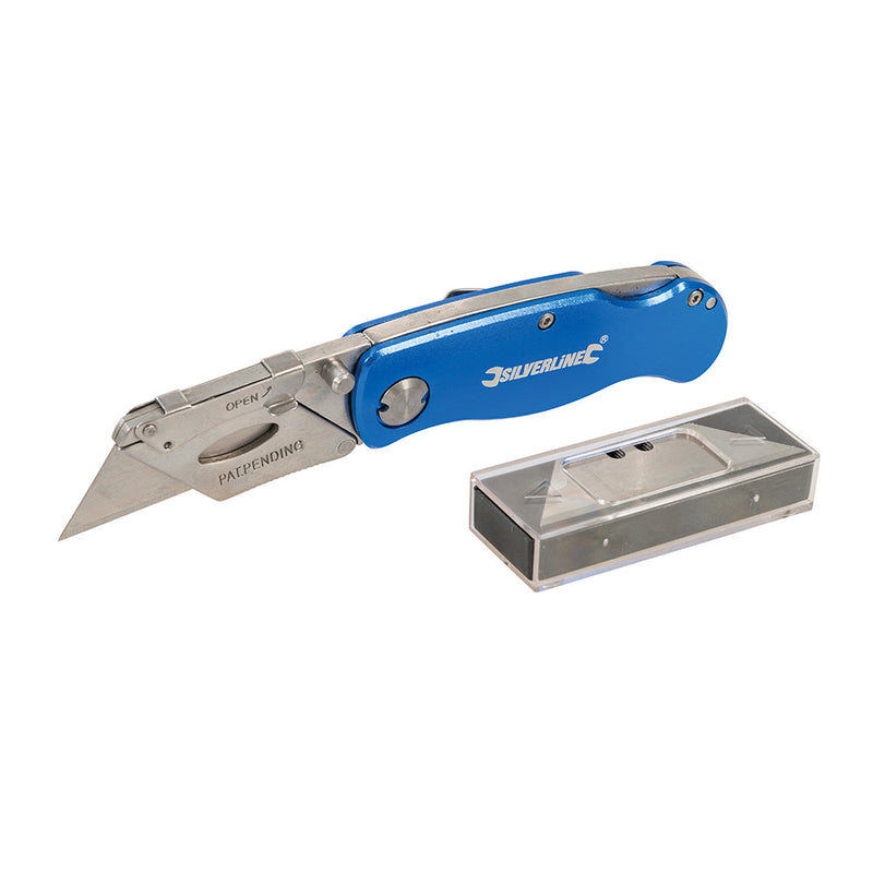 Silverline 290192 Lock Knife & 10 Blades