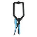 OX Hand Tools P204502 Auto Adjust 10-Inch Long Reach C Clamp With Swivel Pad - Gripped