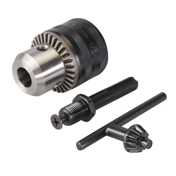 Silverline 292703 Keyed Chuck, Key & SDS Plus Adaptor Kit 3pce