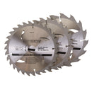 Silverline 292712 TCT Circular Saw Blades 16, 24, 30T 3pk