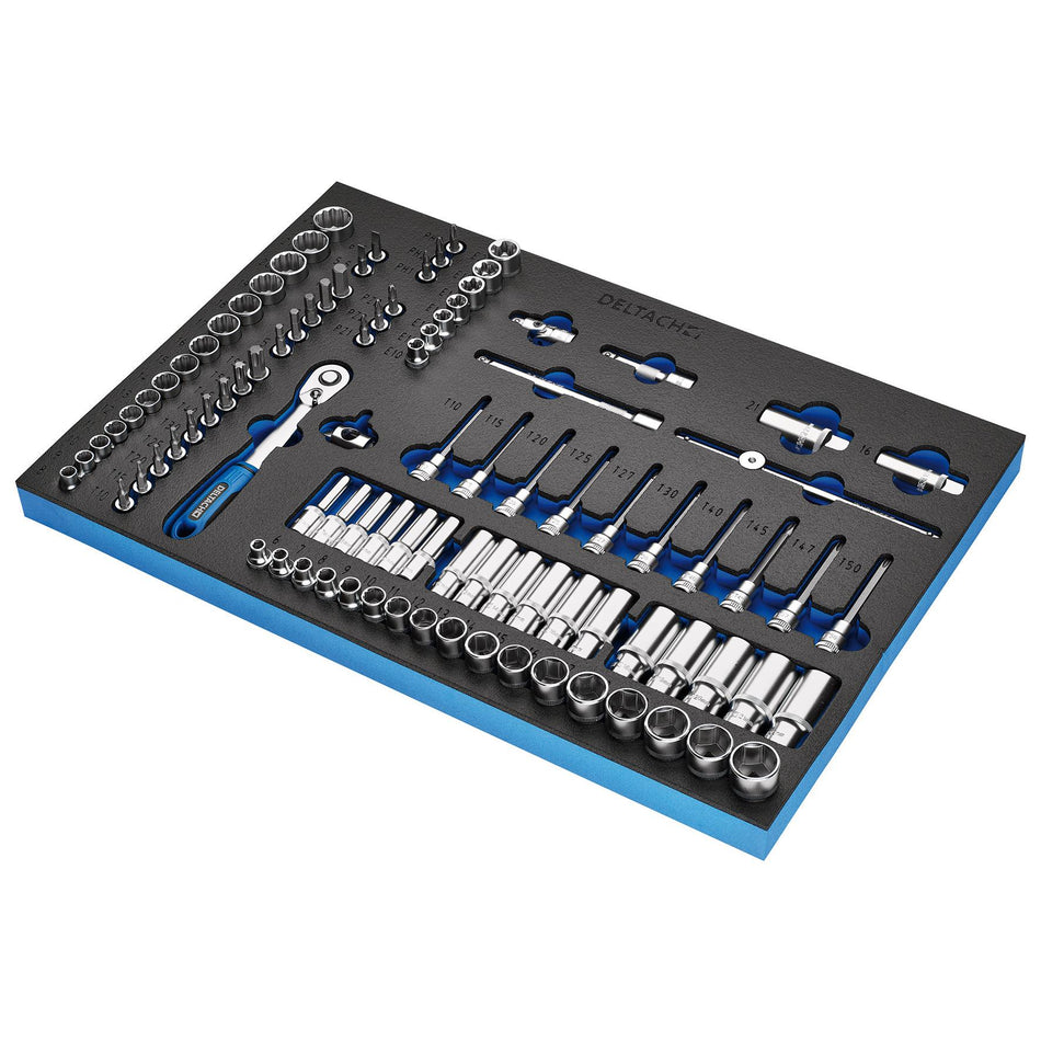 BUNKERå¨ 29445 Socket Set, 3/8" Sq. Dr. in EVA Foam Inlay