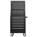DRAPER 29455 Combined Roller Cabinet, Mid Tool Chest and Tool Chest, 14 Drawers, 26"