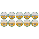 DRAPER 29499 Green PVC Electrical Insulation Tape, 19mm x 33m (Pack of 10)
