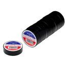 DRAPER 29505 Black PVC Electrical Insulation Tape, 19mm x 20m (Pack of 10)