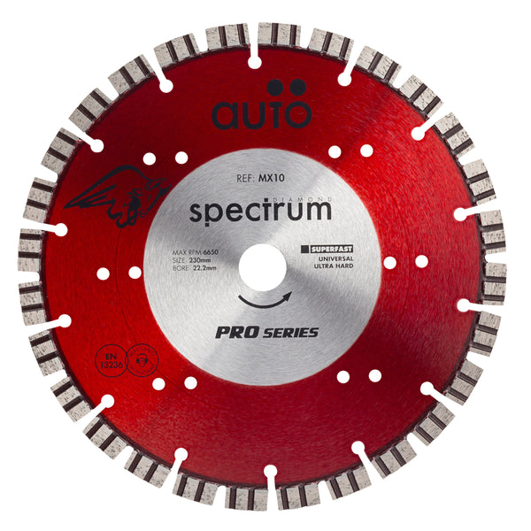 OX Tools OX-MX10-230/22 Spectrum Pro Laser Turbo Universal Diamond Blade - 230/22mm