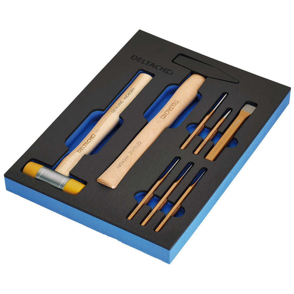 BUNKERå¨ 29715 Hammer and Pin Punch Set in EVA Foam Inlay (8 Piece)