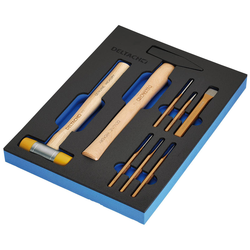 BUNKERå¨ 29715 Hammer and Pin Punch Set in EVA Foam Inlay (8 Piece)